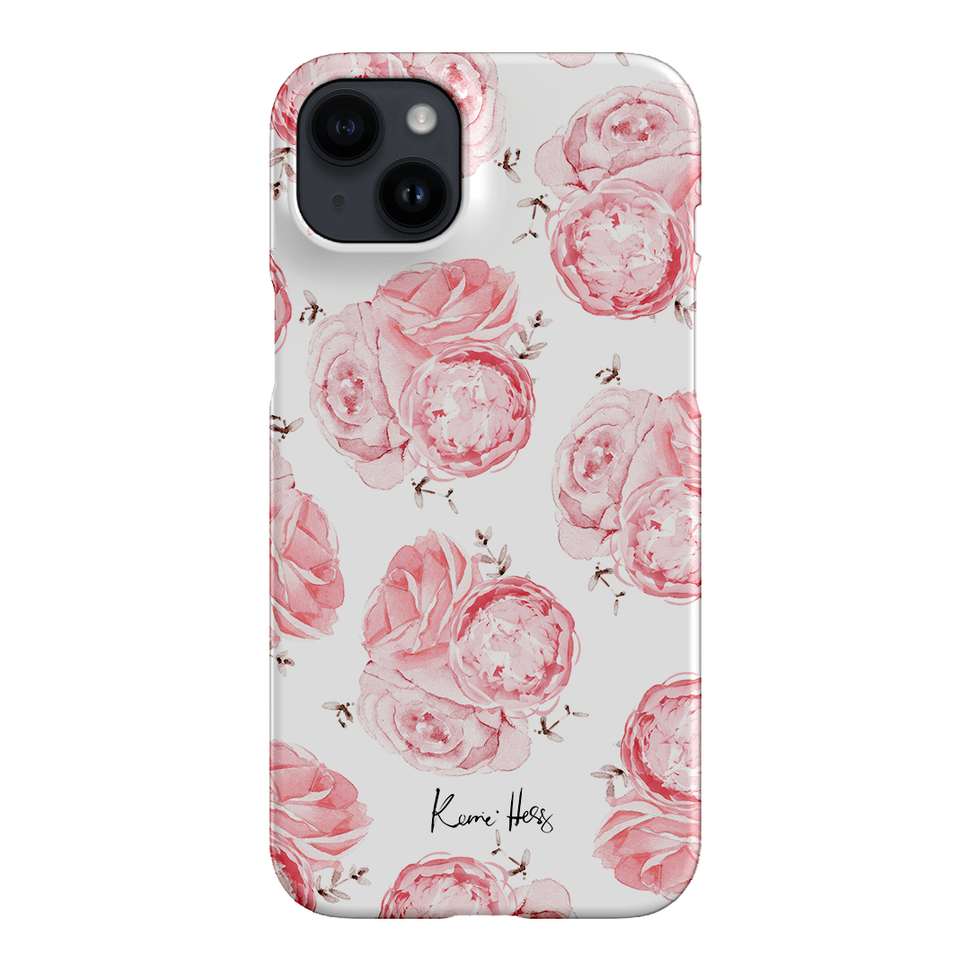 Peony Rose Printed Phone Cases iPhone 14 Plus / Snap by Kerrie Hess - The Dairy