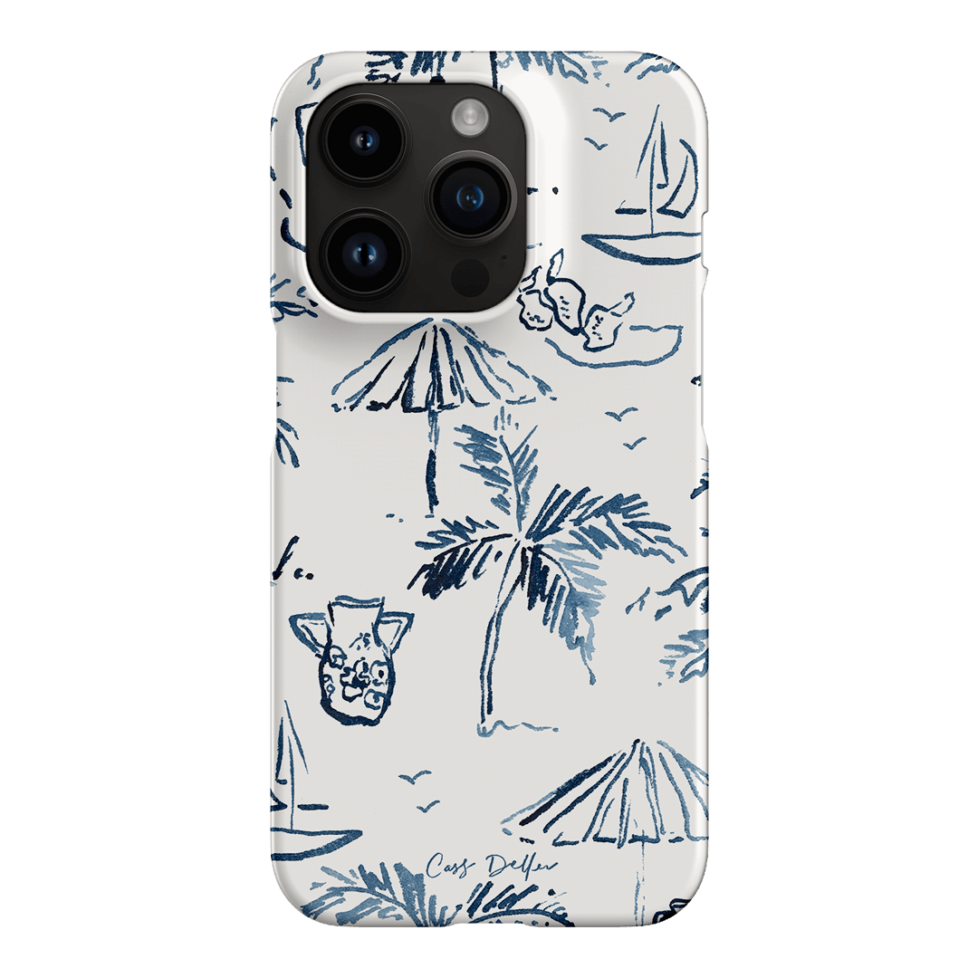 Balmy Blue Printed Phone Cases iPhone 14 Pro / Snap by Cass Deller - The Dairy