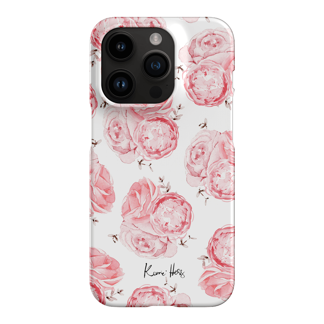 Peony Rose Printed Phone Cases iPhone 14 Pro / Snap by Kerrie Hess - The Dairy