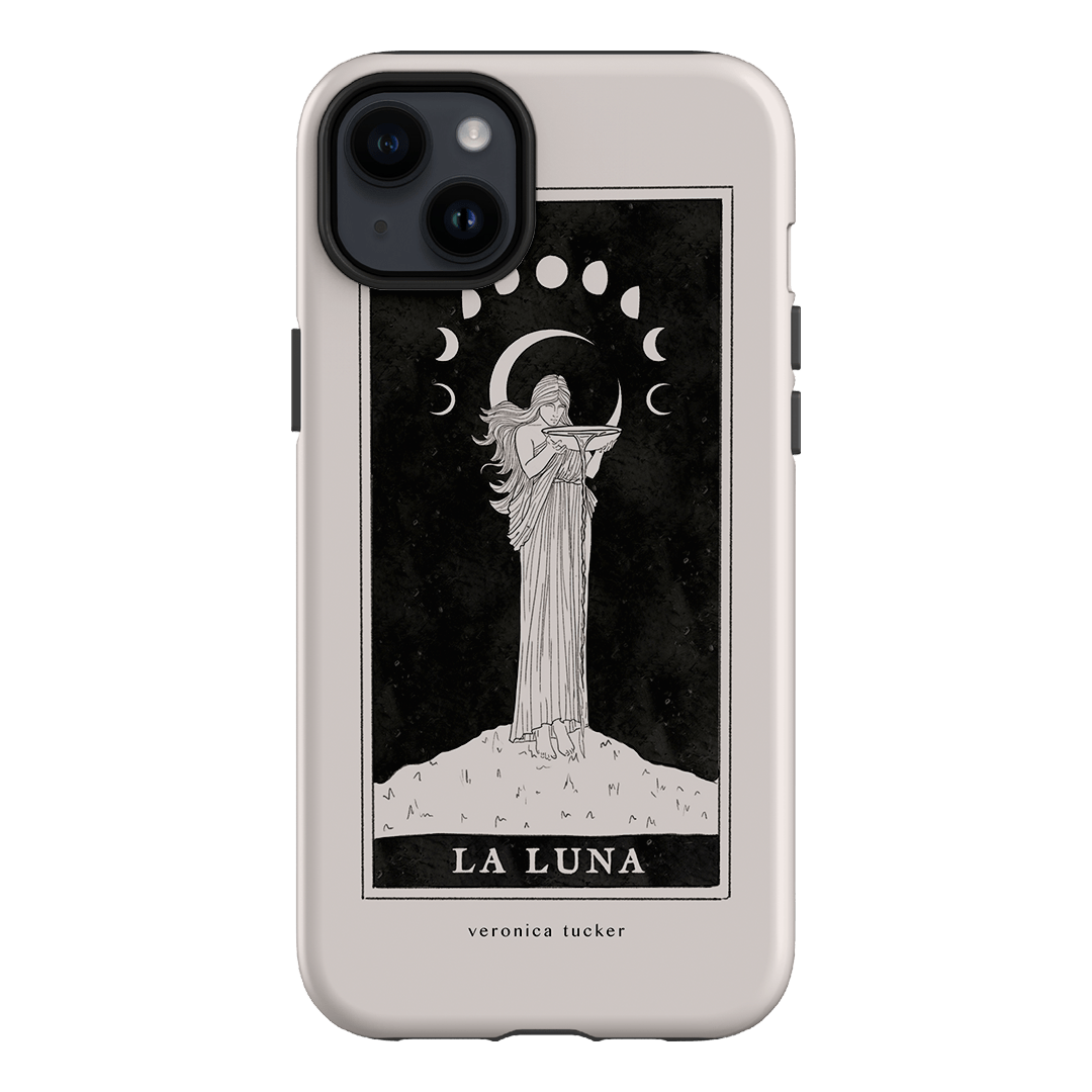 La Luna Tarot Card Printed Phone Cases iPhone 14 Plus / Armoured by Veronica Tucker - The Dairy