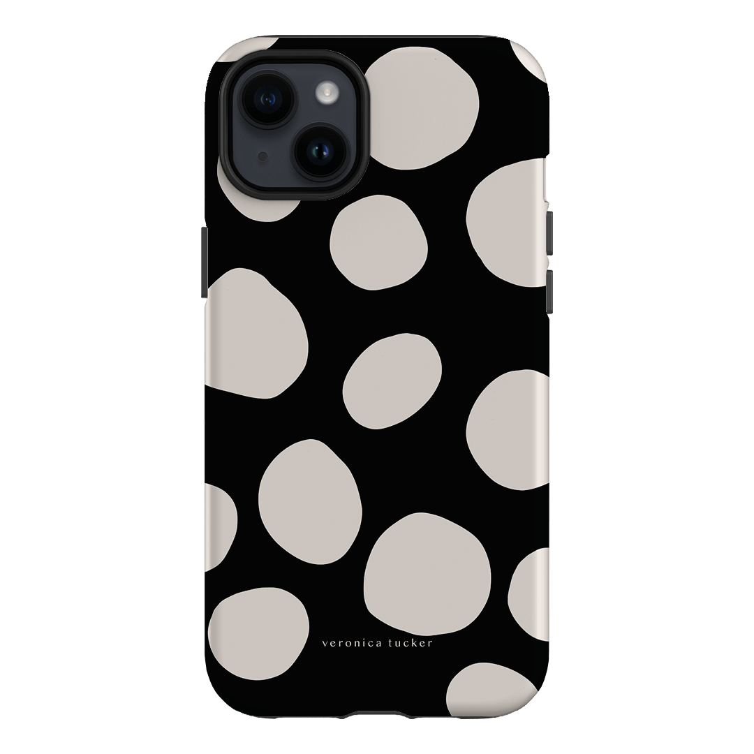 Pebbles Noir Printed Phone Cases iPhone 14 Plus / Armoured by Veronica Tucker - The Dairy