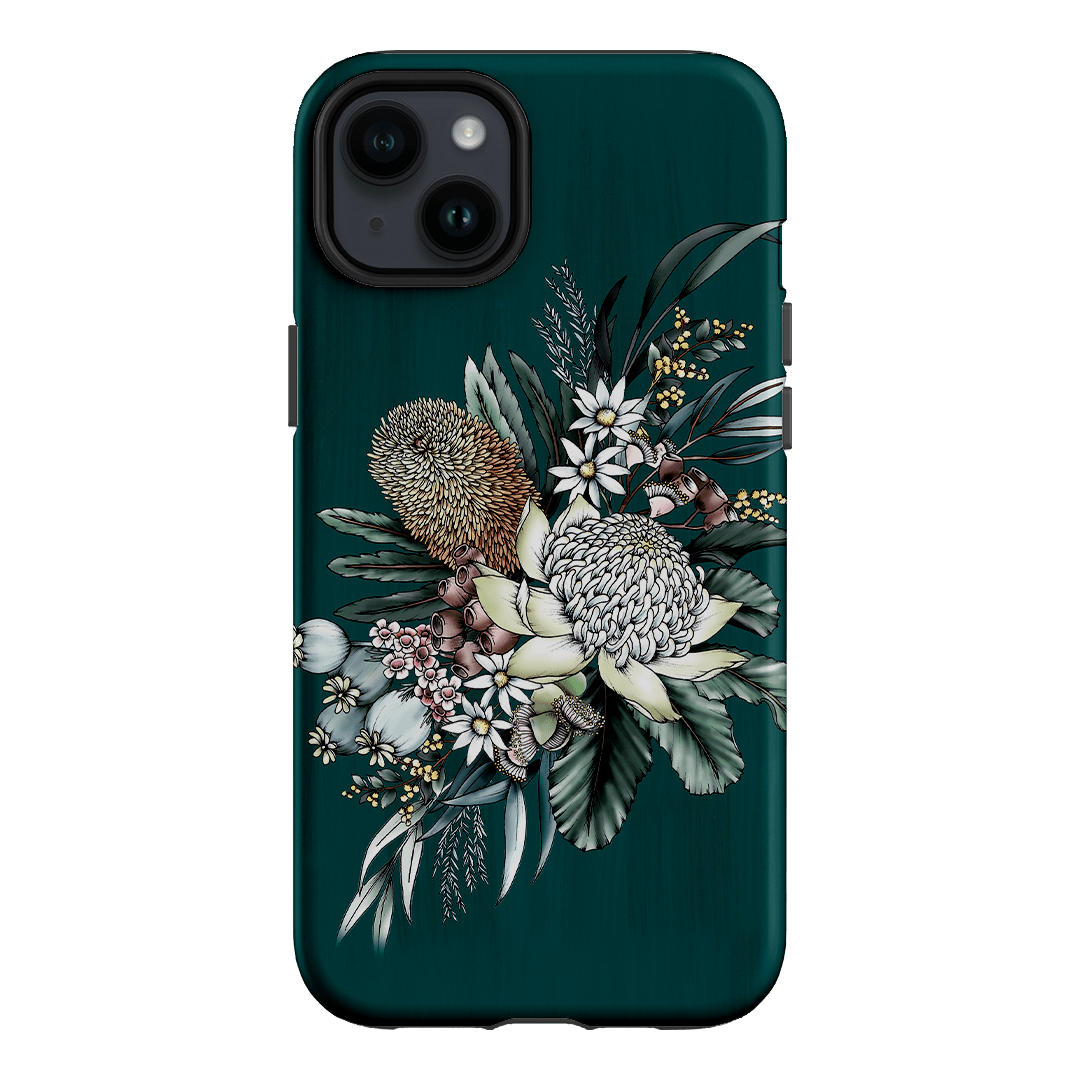 Teal Native Printed Phone Cases iPhone 14 Plus / Armoured by Typoflora - The Dairy