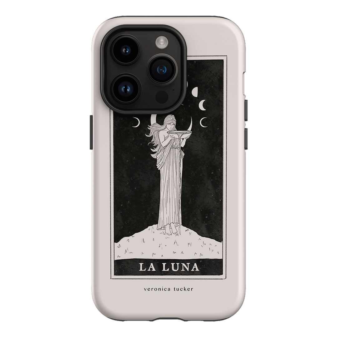 La Luna Tarot Card Printed Phone Cases iPhone 14 Pro / Armoured by Veronica Tucker - The Dairy