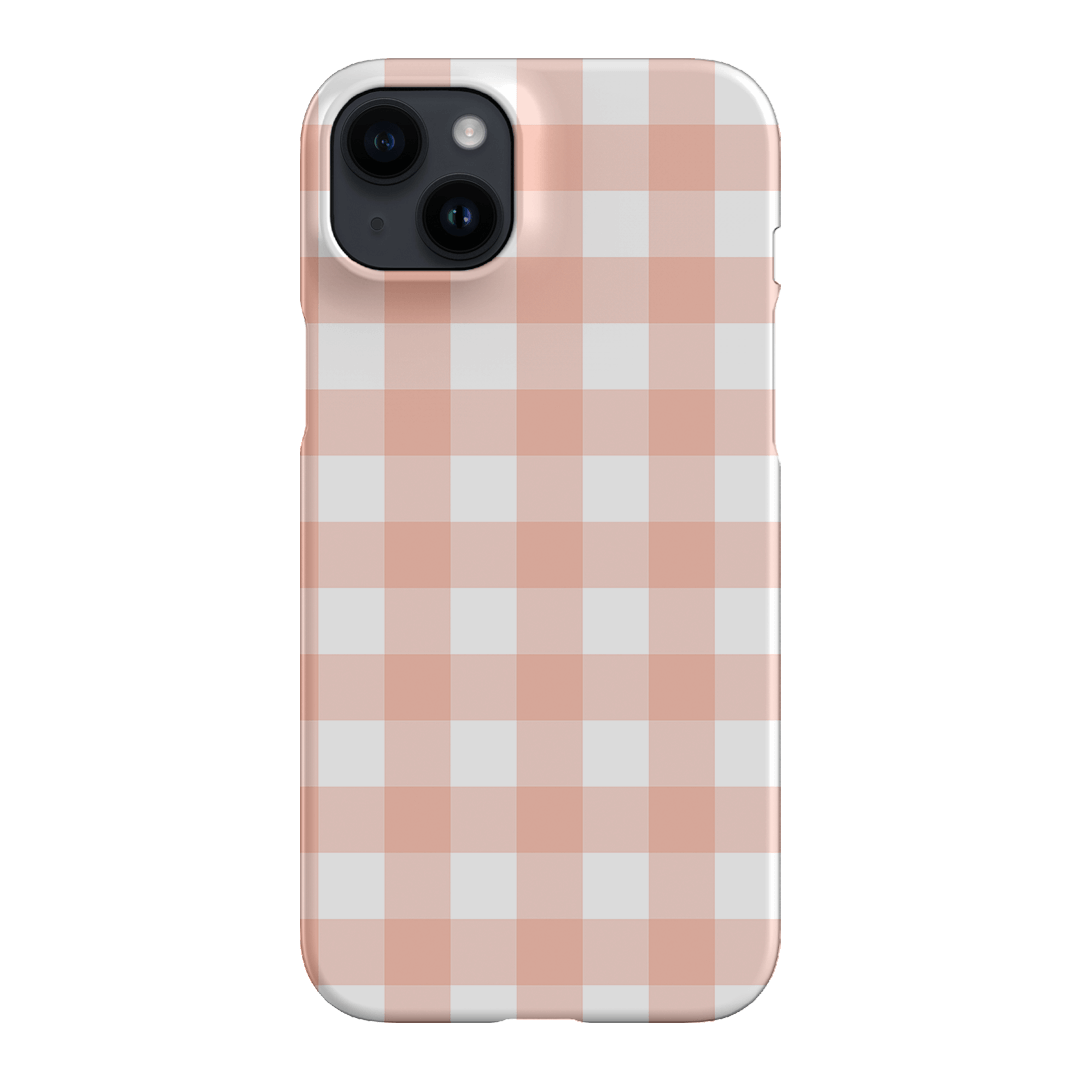 Gingham in Blush Matte Case Matte Phone Cases iPhone 14 Plus / Snap by The Dairy - The Dairy