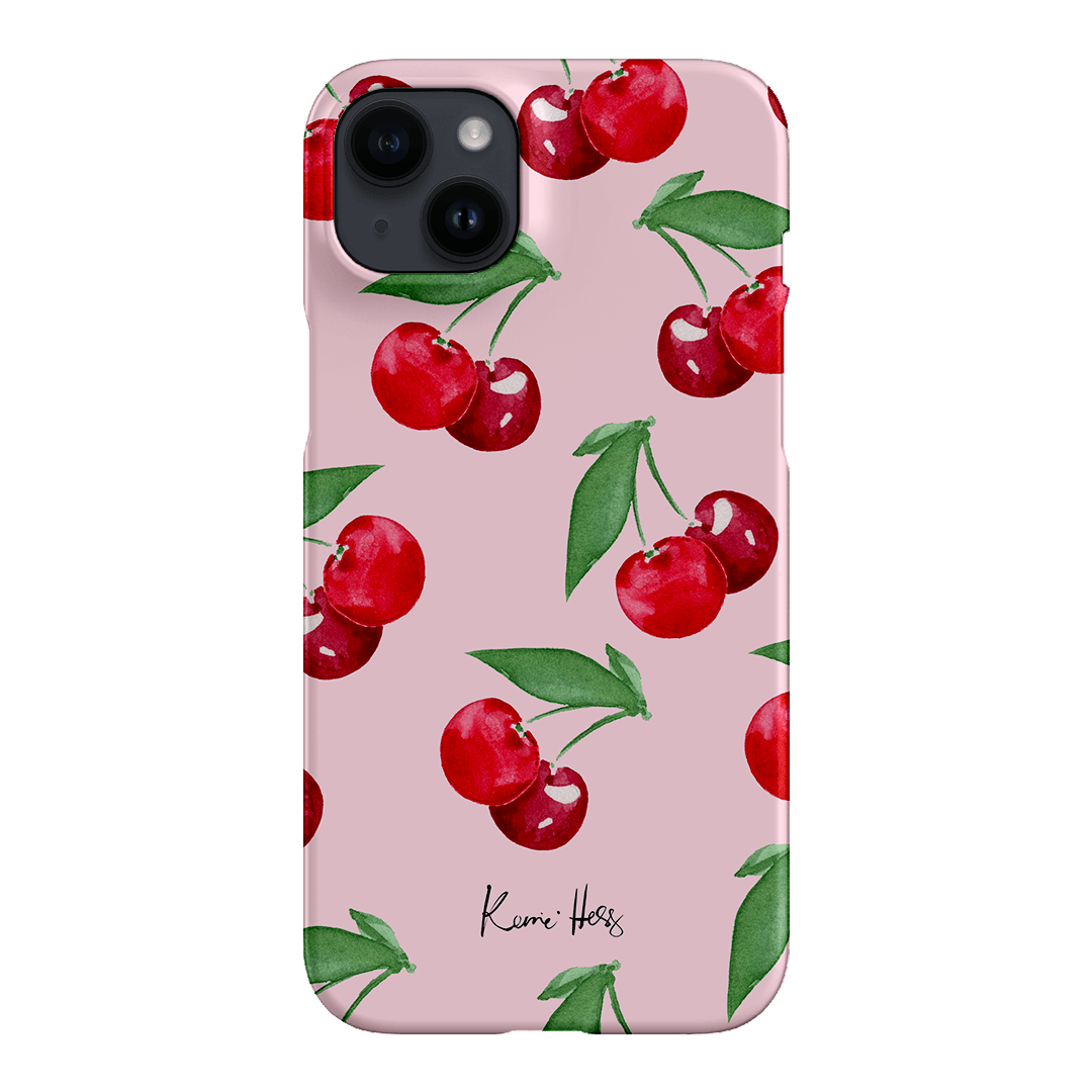 Cherry Rose Printed Phone Cases iPhone 14 Plus / Snap by Kerrie Hess - The Dairy
