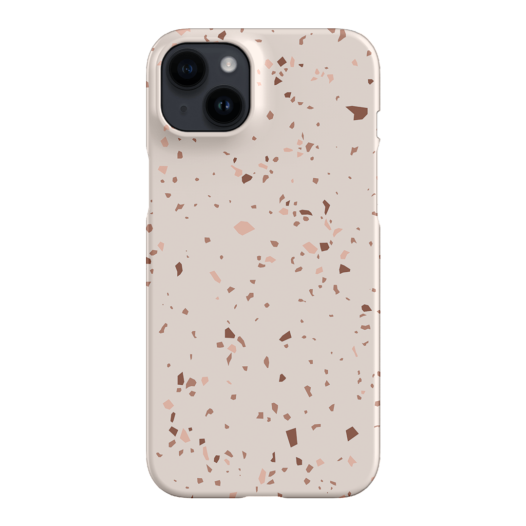 Neutral Terrazzo Printed Phone Cases iPhone 14 Plus / Snap by The Dairy - The Dairy
