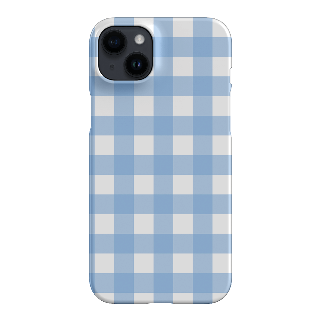 Gingham in Sky Matte Case Matte Phone Cases iPhone 14 Plus / Snap by The Dairy - The Dairy