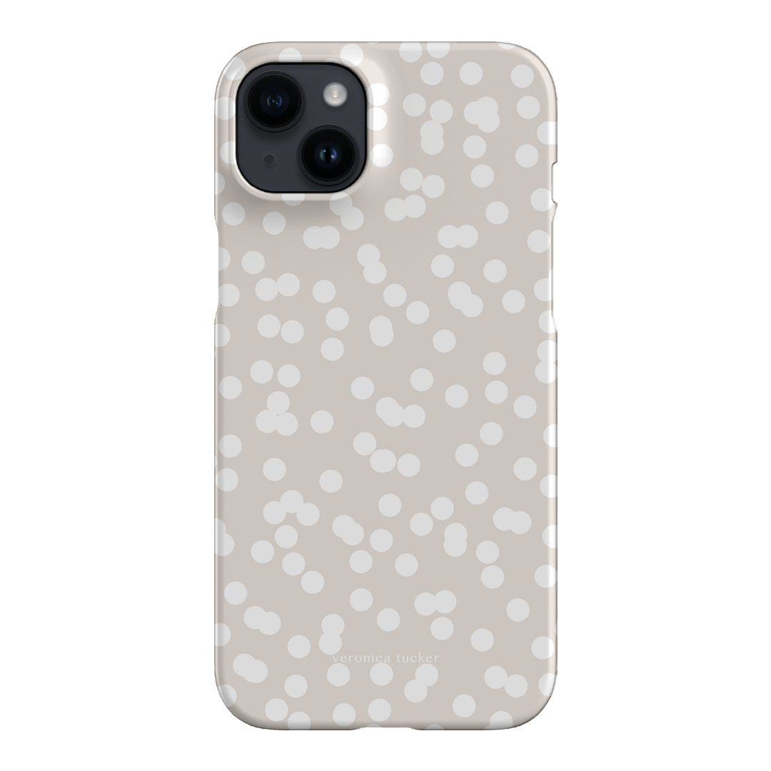 Mini Confetti White Printed Phone Cases iPhone 14 Plus / Snap by Veronica Tucker - The Dairy