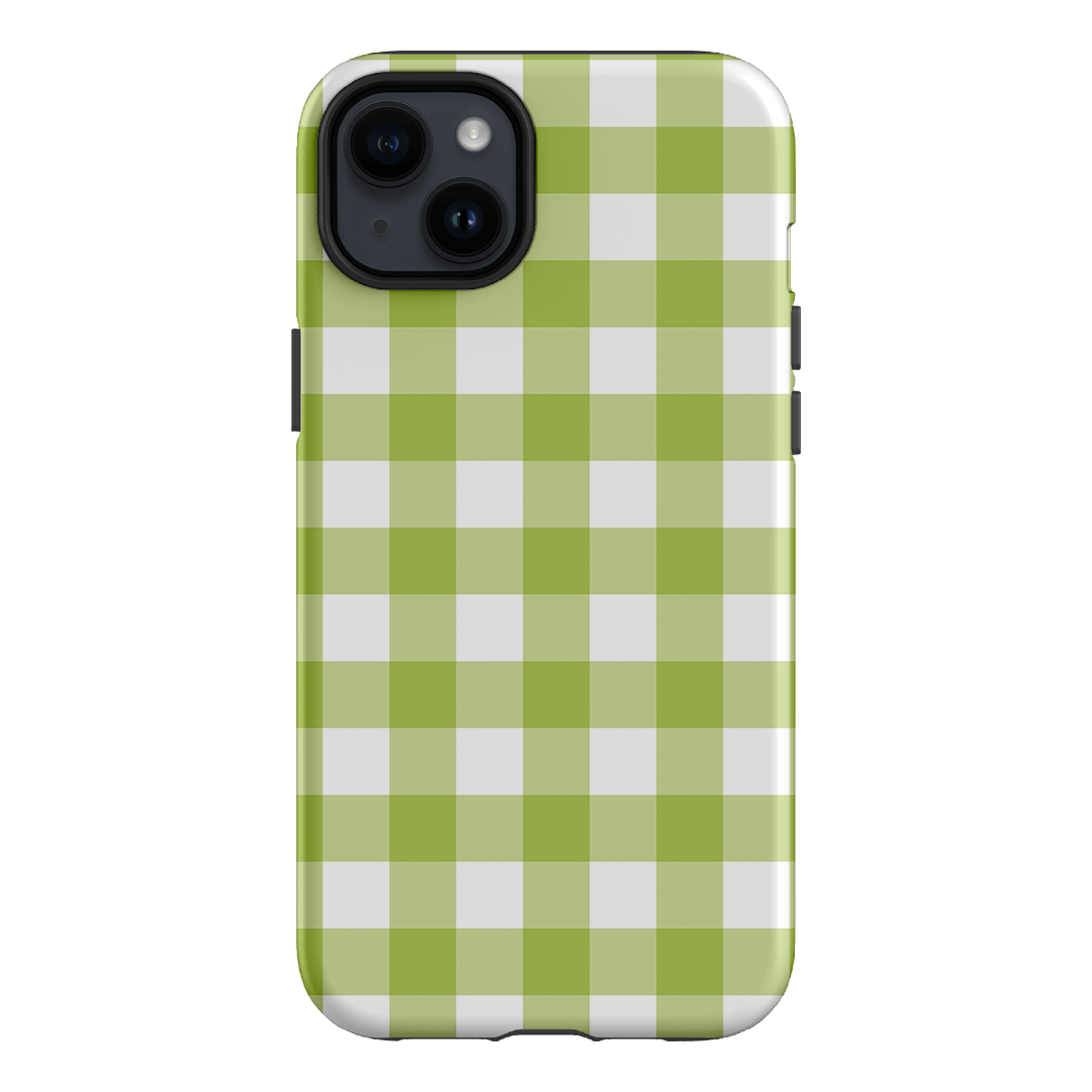 Gingham in Citrus Matte Case Matte Phone Cases iPhone 14 Plus / Armoured by The Dairy - The Dairy
