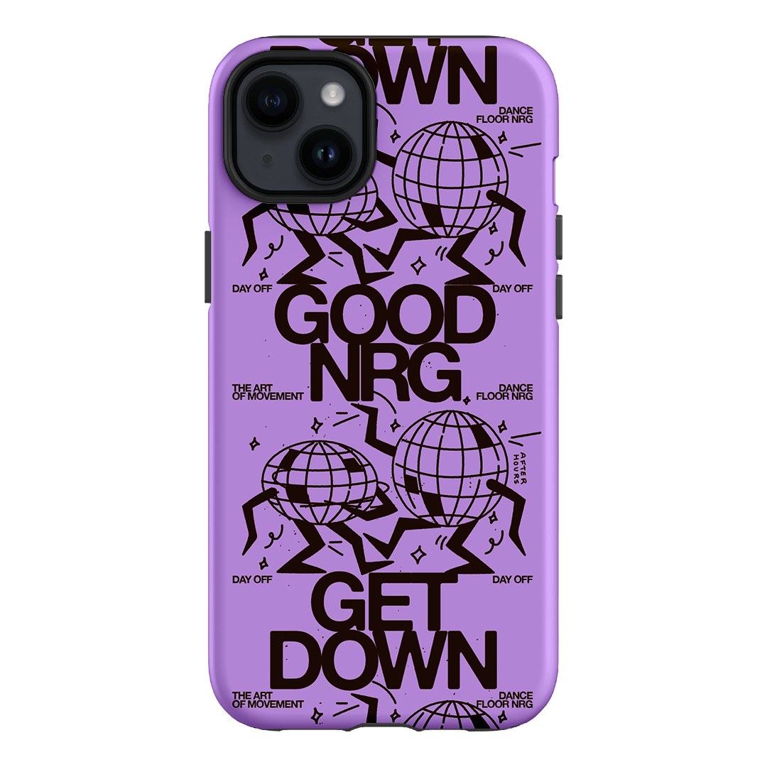 Good Energy in Purple Printed Phone Cases iPhone 14 Plus / Armoured by After Hours - The Dairy
