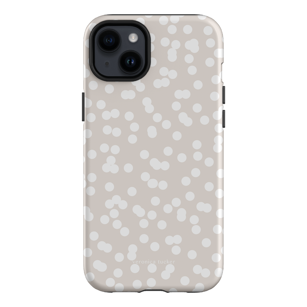 Mini Confetti White Printed Phone Cases iPhone 14 Plus / Armoured by Veronica Tucker - The Dairy