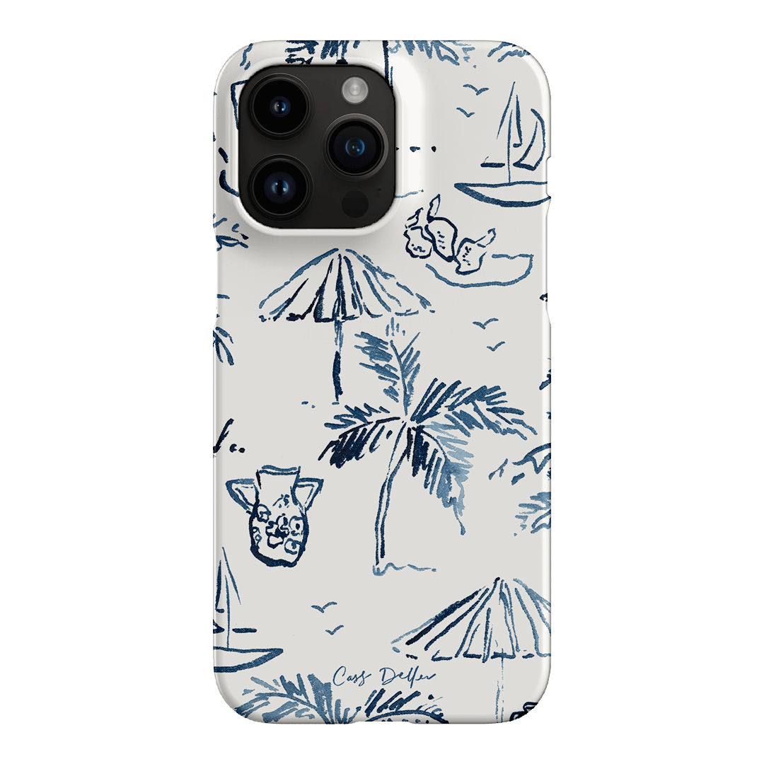 Balmy Blue Printed Phone Cases iPhone 14 Pro Max / Snap by Cass Deller - The Dairy
