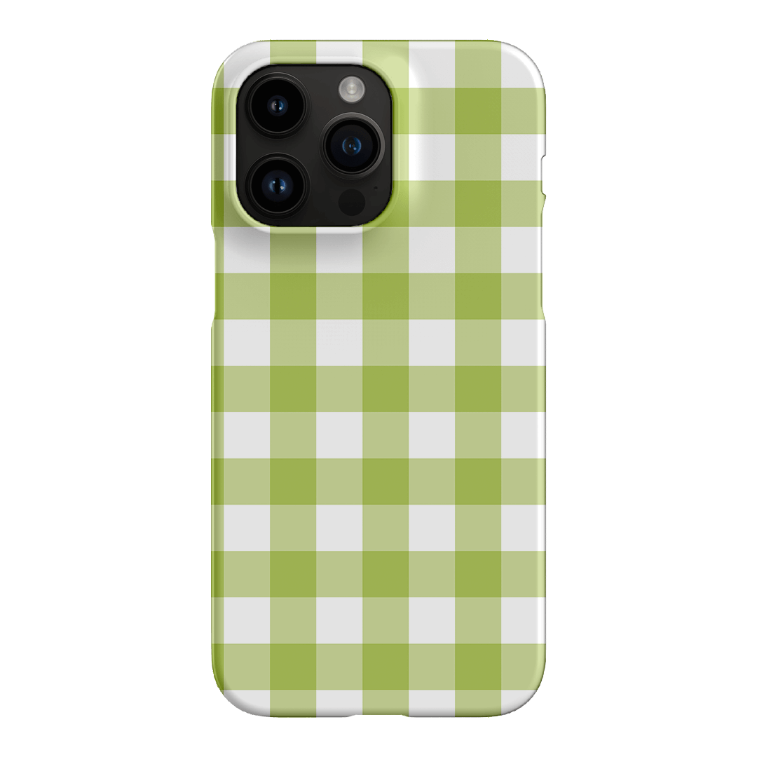 Gingham in Citrus Matte Case Matte Phone Cases iPhone 14 Pro Max / Snap by The Dairy - The Dairy