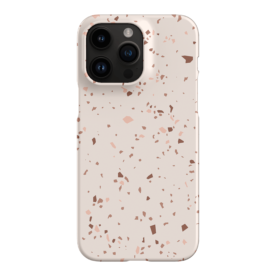 Neutral Terrazzo Printed Phone Cases iPhone 14 Pro Max / Snap by The Dairy - The Dairy