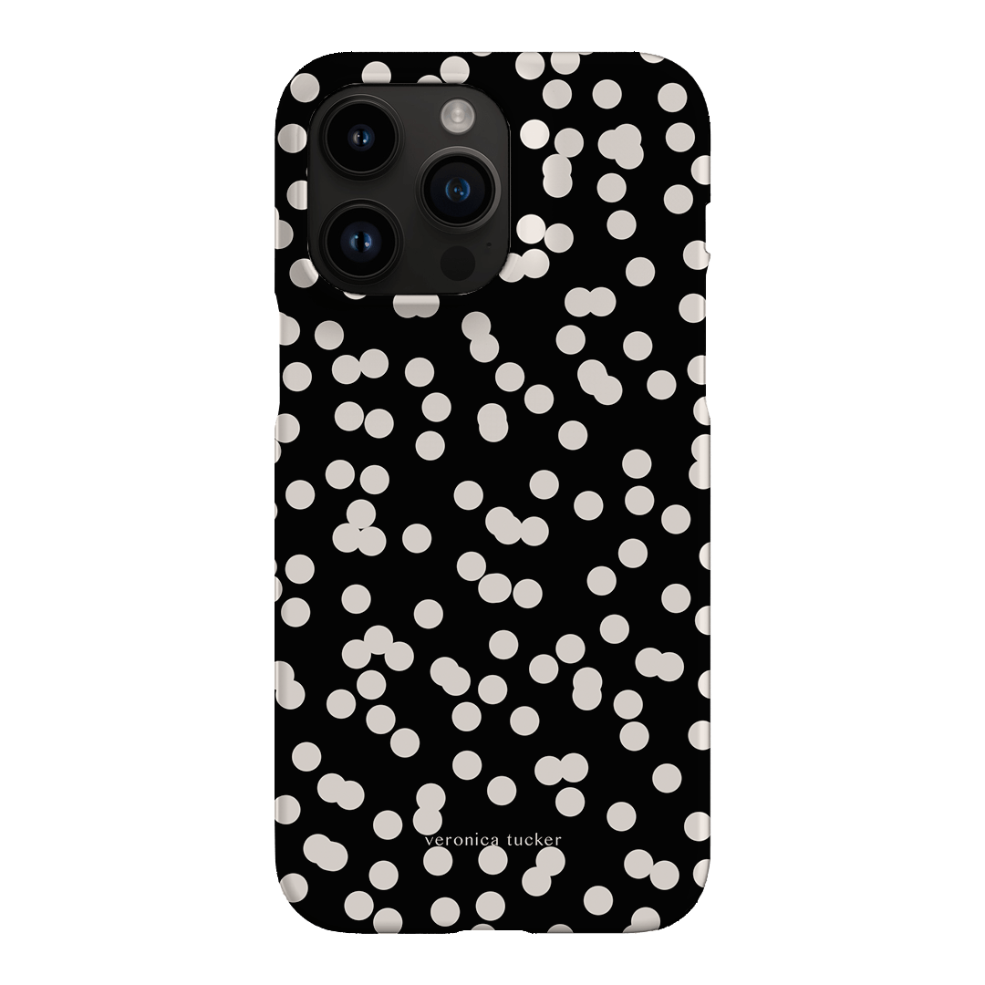 Mini Confetti Noir Printed Phone Cases iPhone 14 Pro Max / Snap by Veronica Tucker - The Dairy
