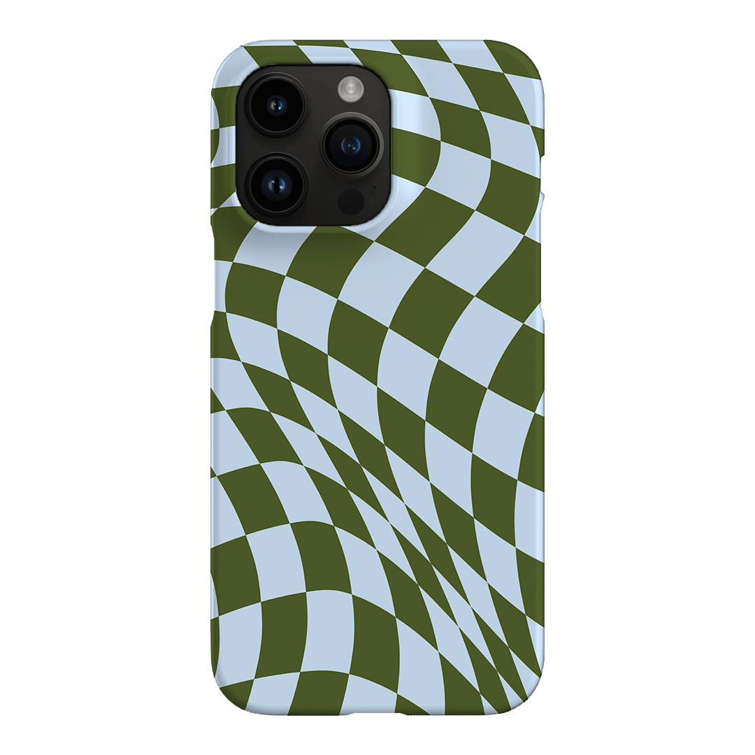 Wavy Check Forest on Sky Matte Case Matte Phone Cases iPhone 14 Pro Max / Snap by The Dairy - The Dairy
