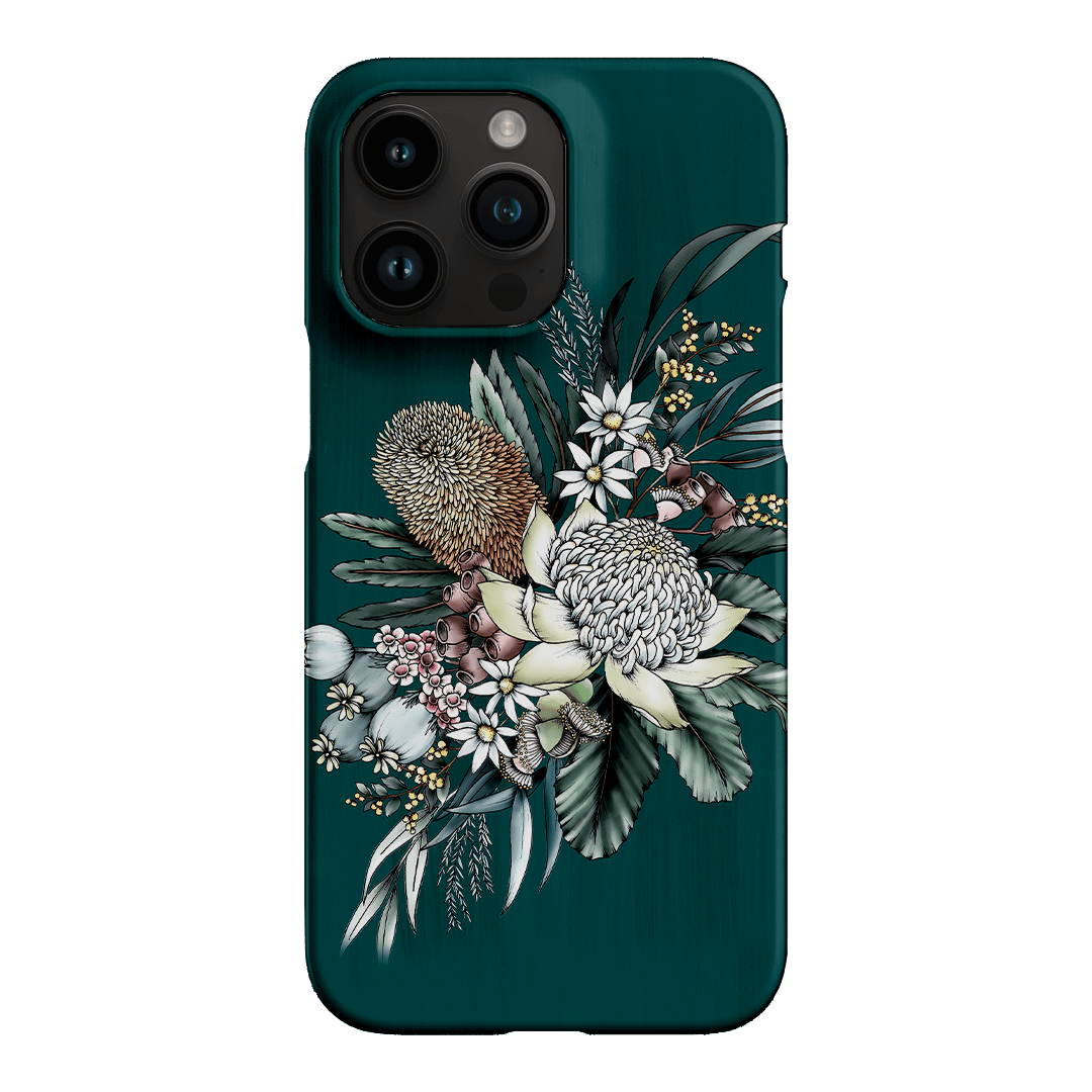 Teal Native Printed Phone Cases iPhone 14 Pro Max / Snap by Typoflora - The Dairy