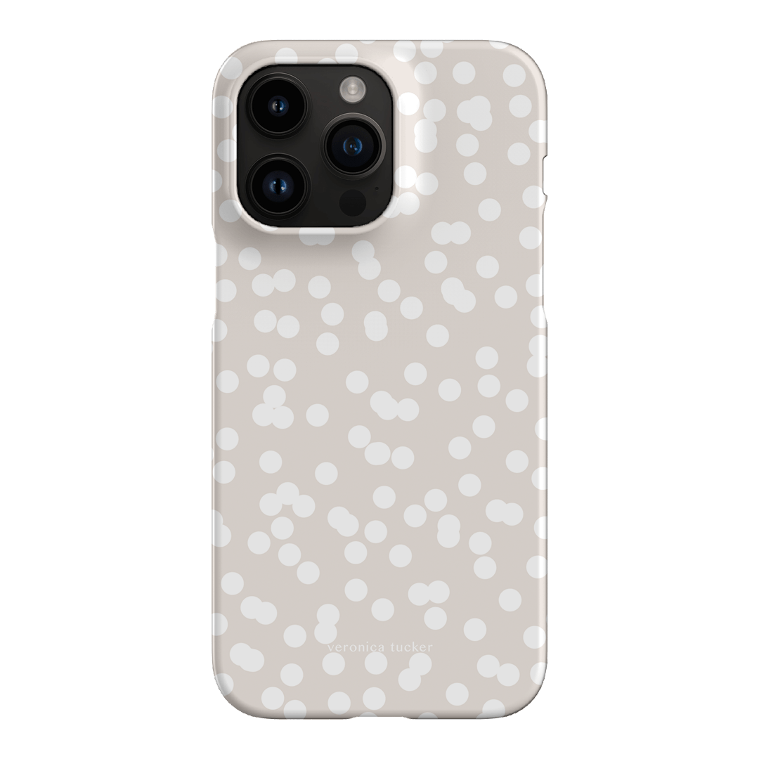 Mini Confetti White Printed Phone Cases iPhone 14 Pro Max / Snap by Veronica Tucker - The Dairy