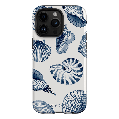 Blue Shells Printed Phone Cases iPhone 14 Pro Max / Armoured by Cass Deller - The Dairy