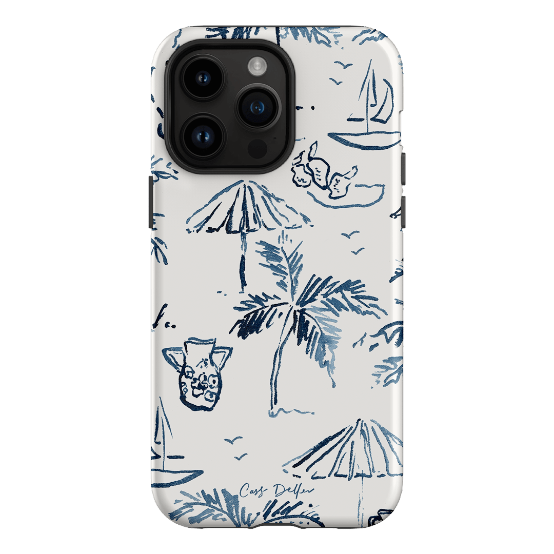 Balmy Blue Printed Phone Cases iPhone 14 Pro Max / Armoured by Cass Deller - The Dairy