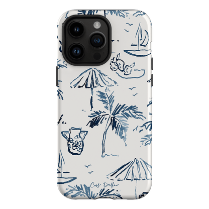Balmy Blue Printed Phone Cases iPhone 14 Pro Max / Armoured by Cass Deller - The Dairy