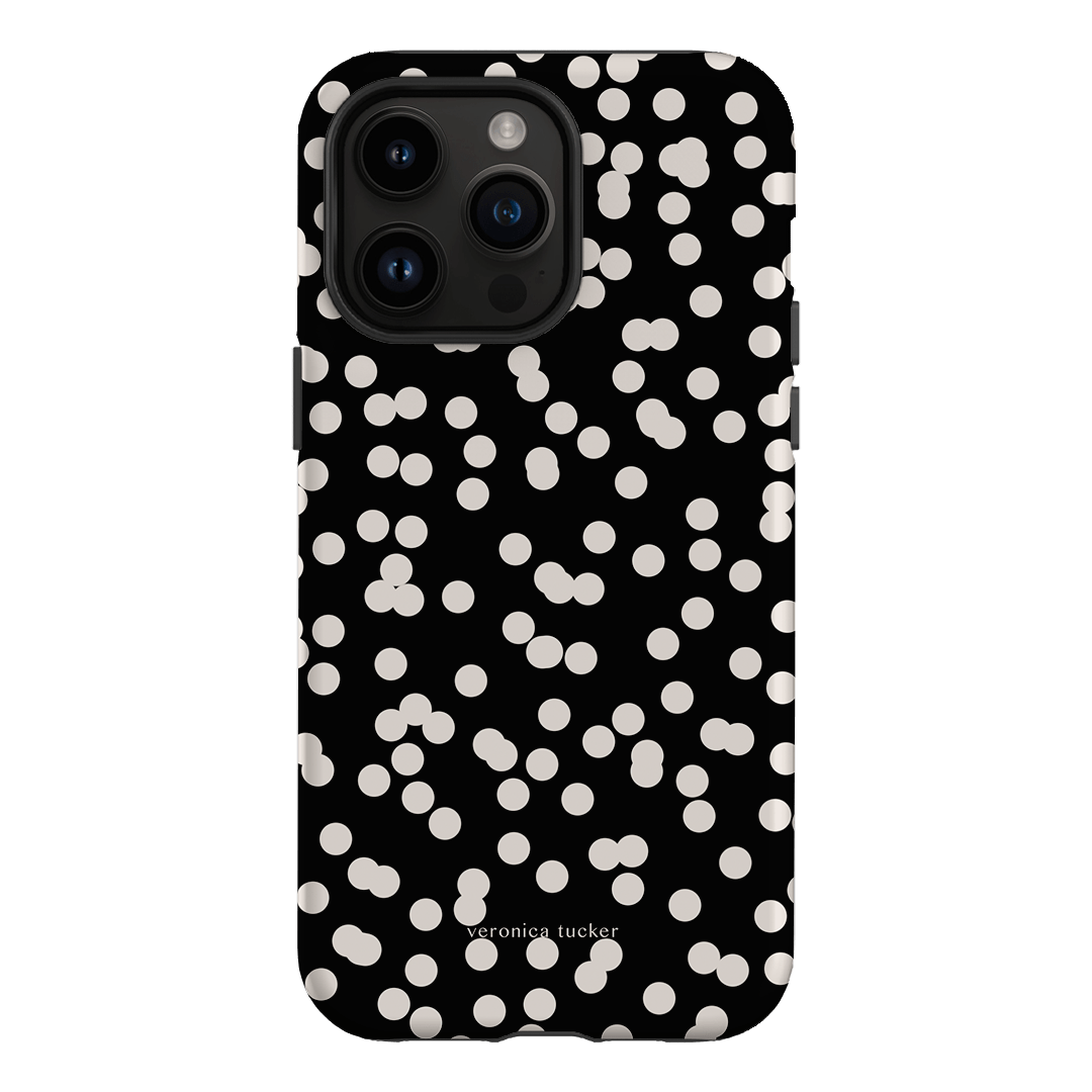 Mini Confetti Noir Printed Phone Cases iPhone 14 Pro Max / Armoured by Veronica Tucker - The Dairy