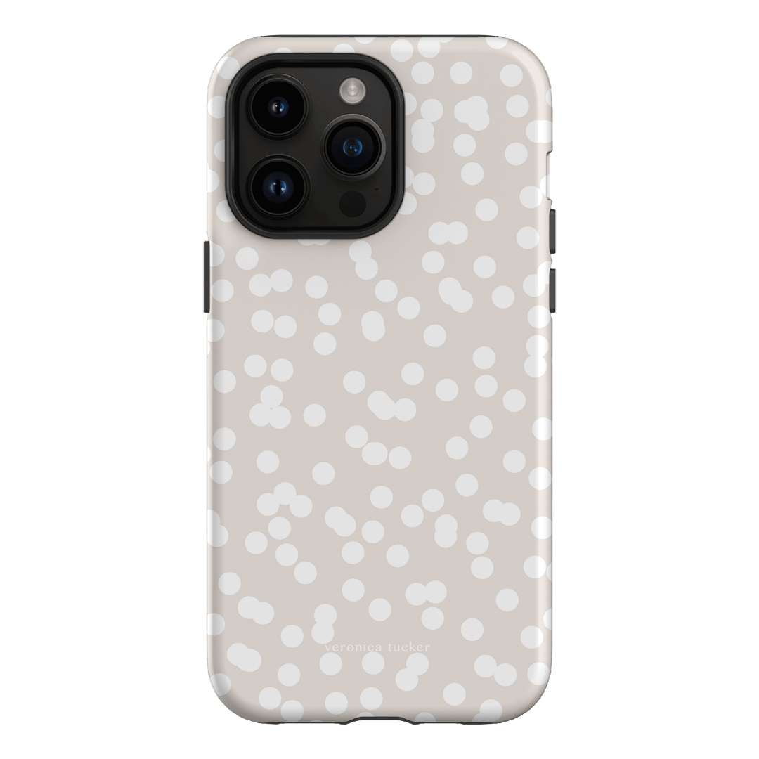Mini Confetti White Printed Phone Cases iPhone 14 Pro Max / Armoured by Veronica Tucker - The Dairy