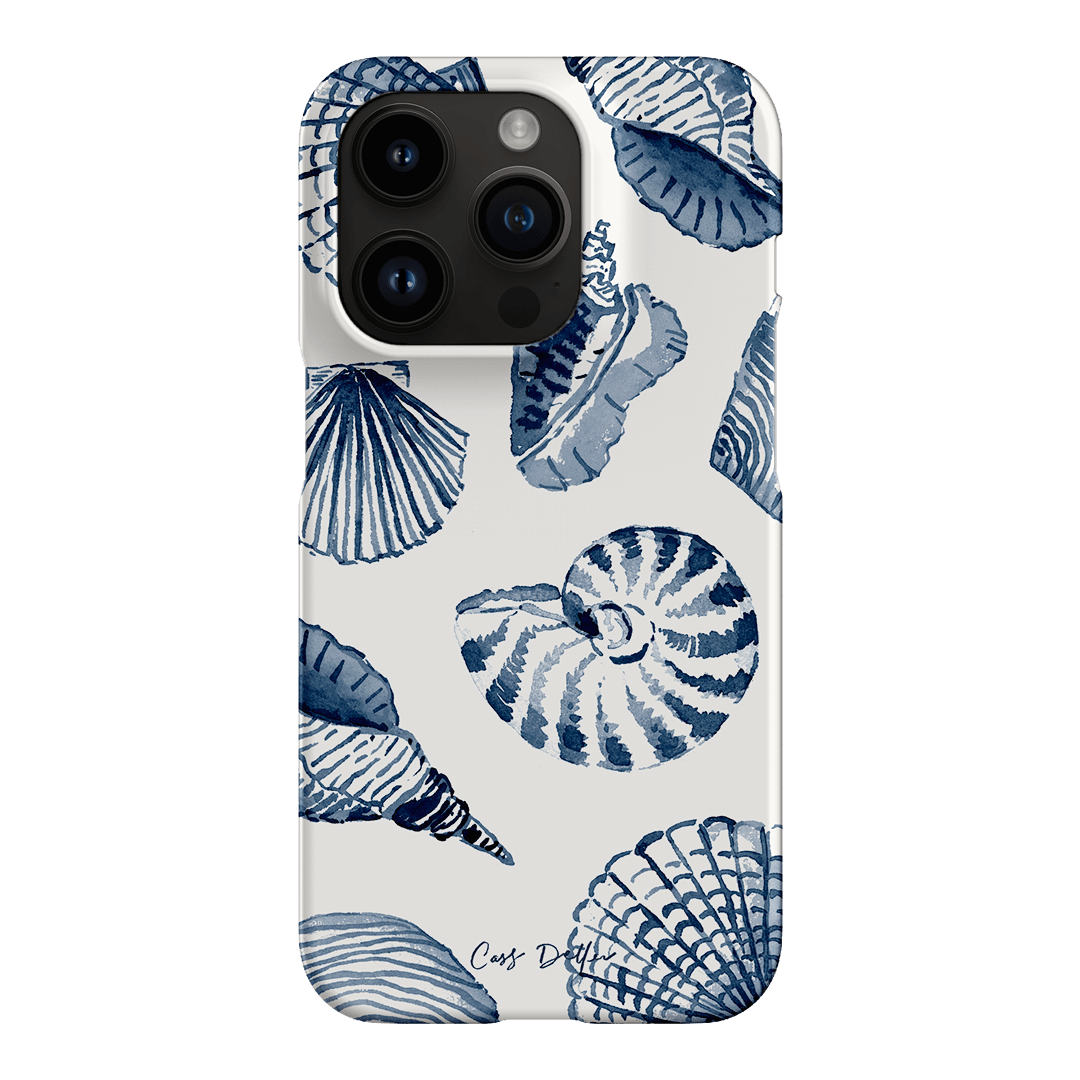 Blue Shells Illustrated Phone Case by Cass Deller – The Dairy Blue Shells Illustrated Phone Case by Cass Deller – The Dairy