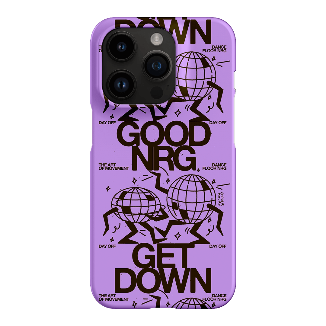 Good Energy in Purple Printed Phone Cases iPhone 14 Pro / Snap by After Hours - The Dairy