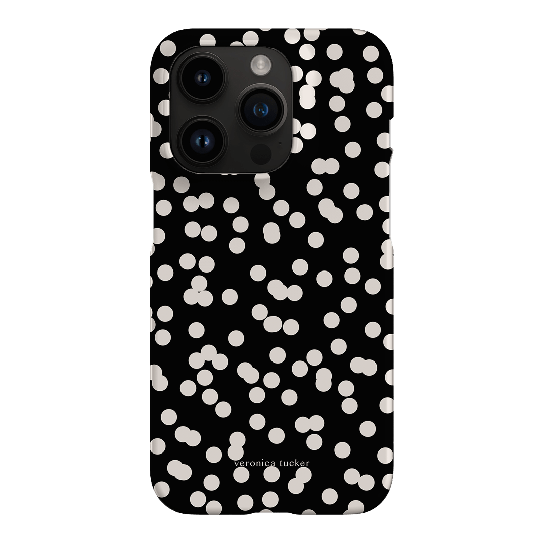 Mini Confetti Noir Printed Phone Cases iPhone 14 Pro / Snap by Veronica Tucker - The Dairy