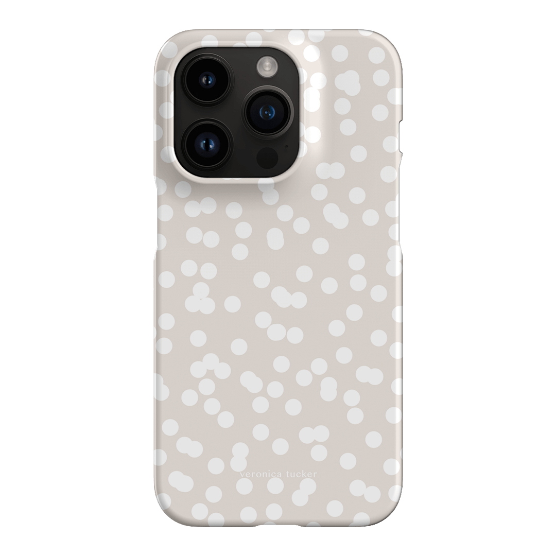 Mini Confetti White Printed Phone Cases iPhone 14 Pro / Snap by Veronica Tucker - The Dairy