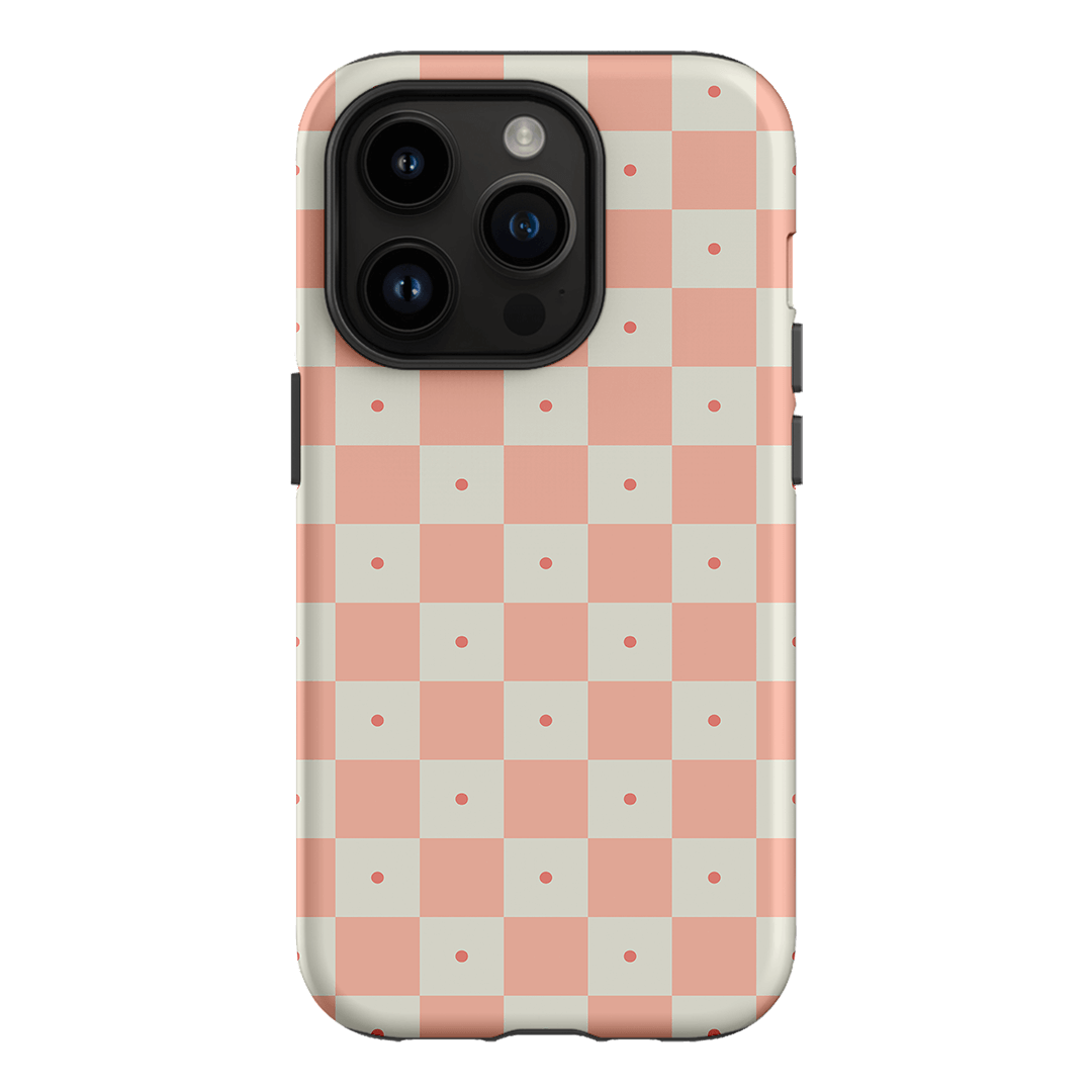 Checkers Blush Matte Case Matte Phone Cases iPhone 14 Pro / Armoured by The Dairy - The Dairy