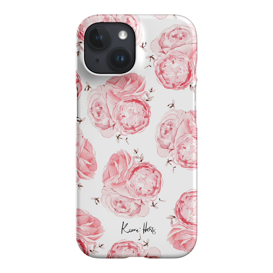 Peony Rose Printed Phone Cases iPhone 15 / Snap by Kerrie Hess - The Dairy