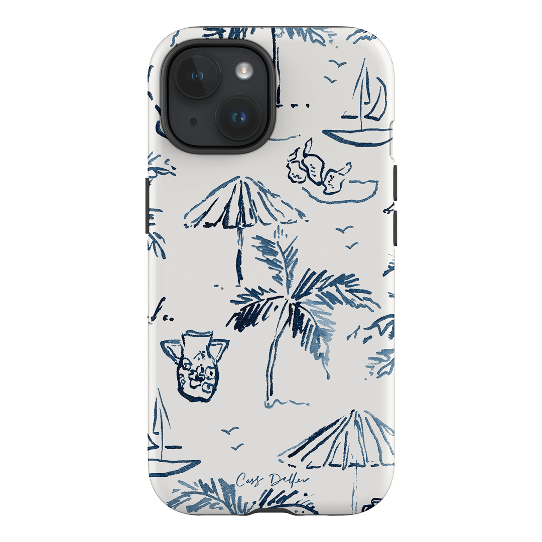 Balmy Blue Printed Phone Cases iPhone 15 / Armoured by Cass Deller - The Dairy