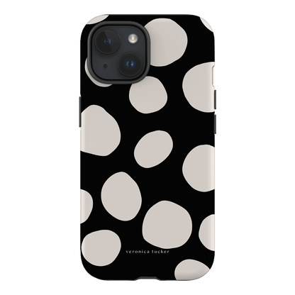 Pebbles Noir Printed Phone Cases iPhone 15 / Armoured by Veronica Tucker - The Dairy