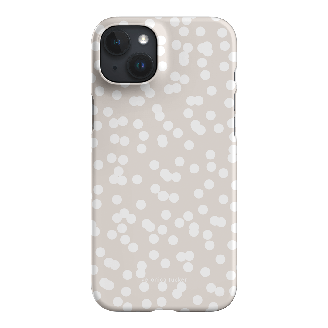 Mini Confetti White Printed Phone Cases iPhone 15 Plus / Snap by Veronica Tucker - The Dairy