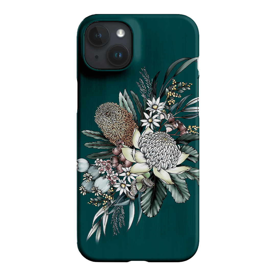 Teal Native Printed Phone Cases iPhone 15 Plus / Snap by Typoflora - The Dairy