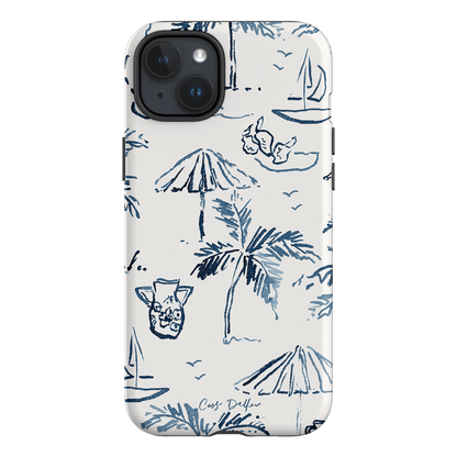 Balmy Blue Printed Phone Cases iPhone 15 Plus / Armoured by Cass Deller - The Dairy