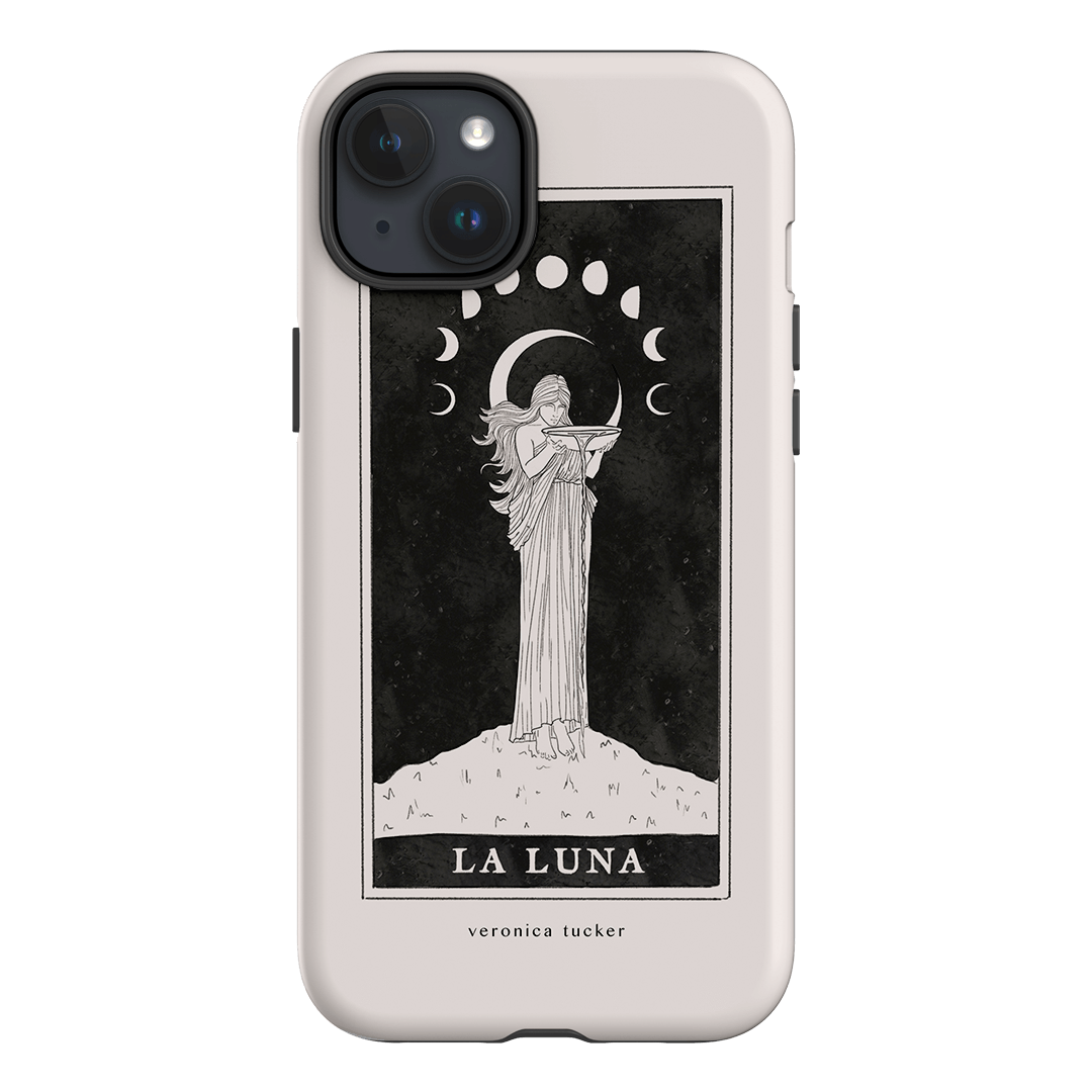 La Luna Tarot Card Printed Phone Cases iPhone 15 Plus / Armoured by Veronica Tucker - The Dairy