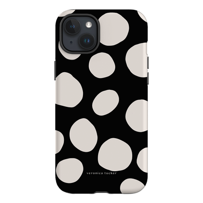 Pebbles Noir Printed Phone Cases iPhone 15 Plus / Armoured by Veronica Tucker - The Dairy