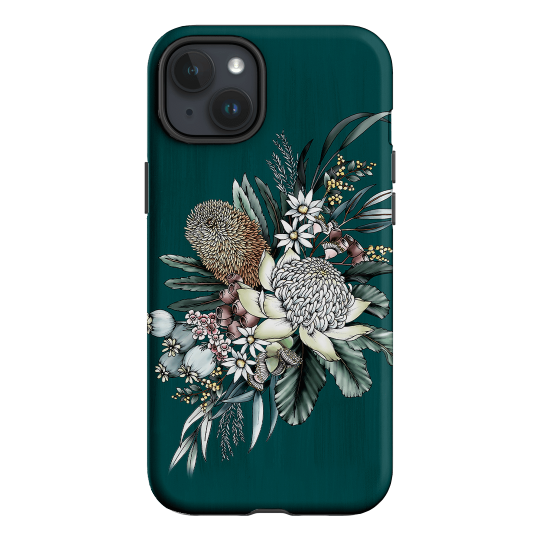 Teal Native Printed Phone Cases iPhone 15 Plus / Armoured by Typoflora - The Dairy