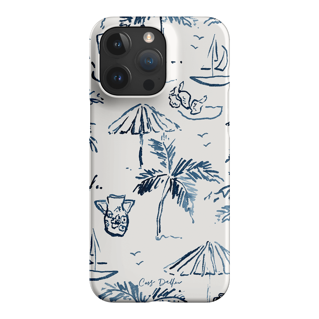 Balmy Blue Printed Phone Cases iPhone 15 Pro Max / Snap by Cass Deller - The Dairy