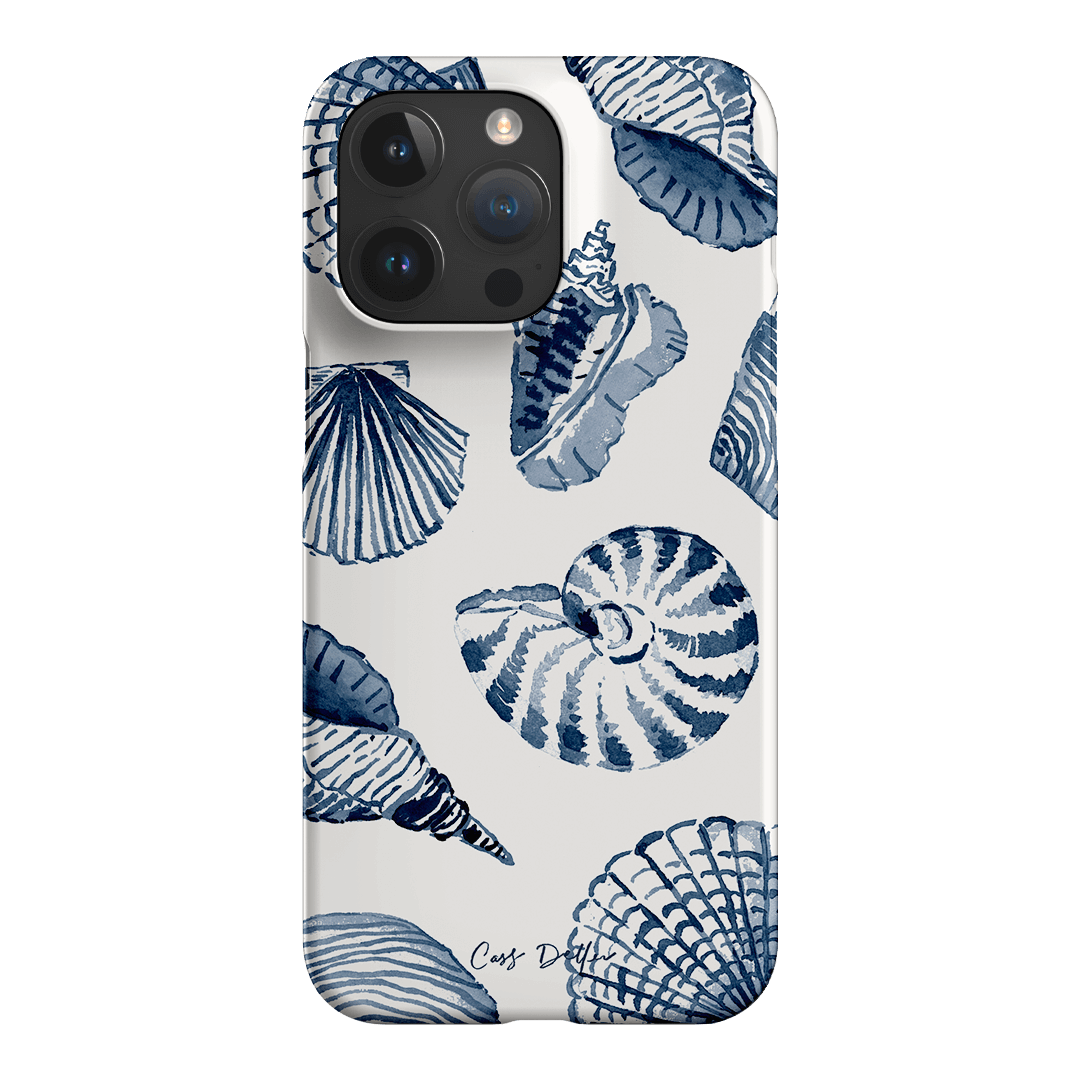 Blue Shells Printed Phone Cases iPhone 15 Pro Max / Snap by Cass Deller - The Dairy