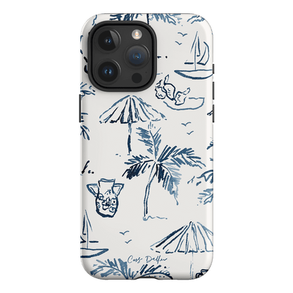 Balmy Blue Printed Phone Cases iPhone 15 Pro Max / Armoured by Cass Deller - The Dairy