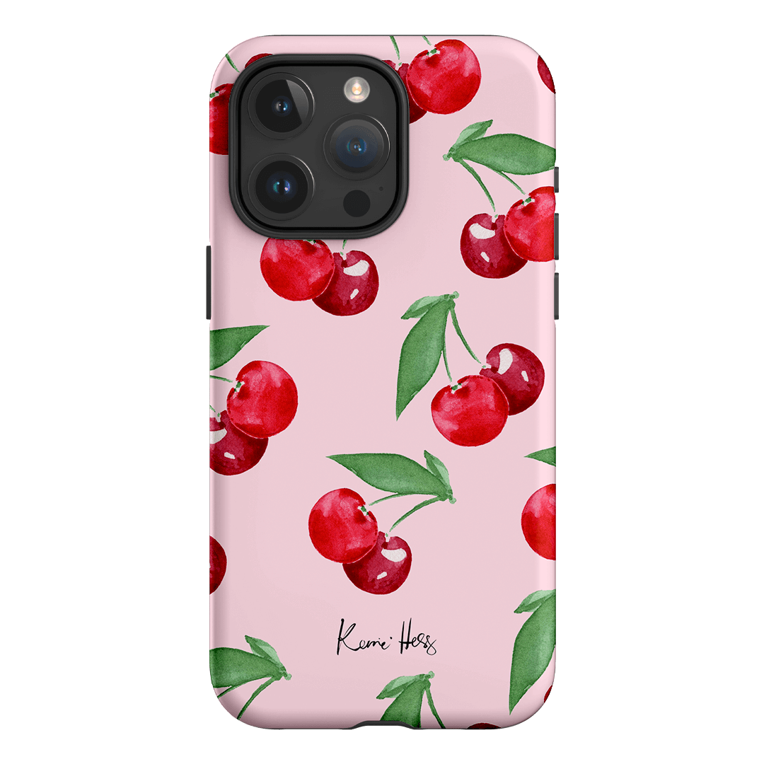 Cherry Rose Printed Phone Cases iPhone 15 Pro Max / Armoured by Kerrie Hess - The Dairy