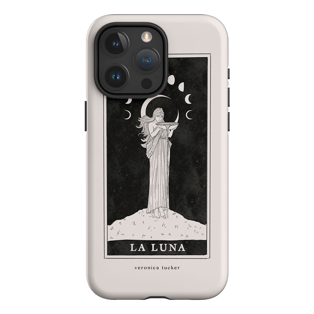 La Luna Tarot Card Printed Phone Cases iPhone 15 Pro Max / Armoured by Veronica Tucker - The Dairy
