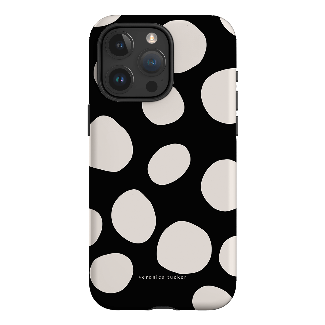 Pebbles Noir Printed Phone Cases iPhone 15 Pro Max / Armoured by Veronica Tucker - The Dairy