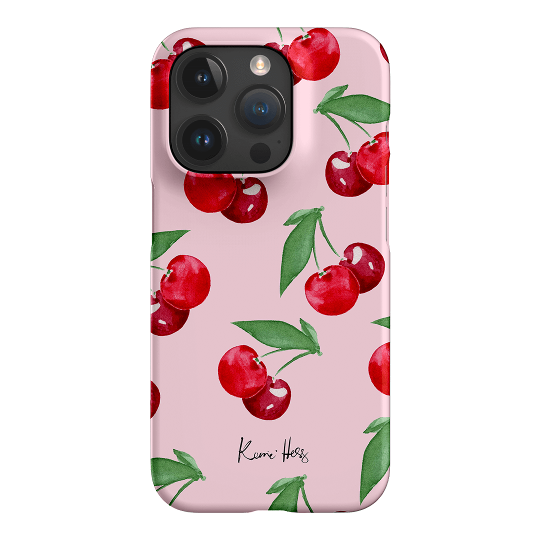 Cherry Rose Printed Phone Cases iPhone 15 Pro / Snap by Kerrie Hess - The Dairy