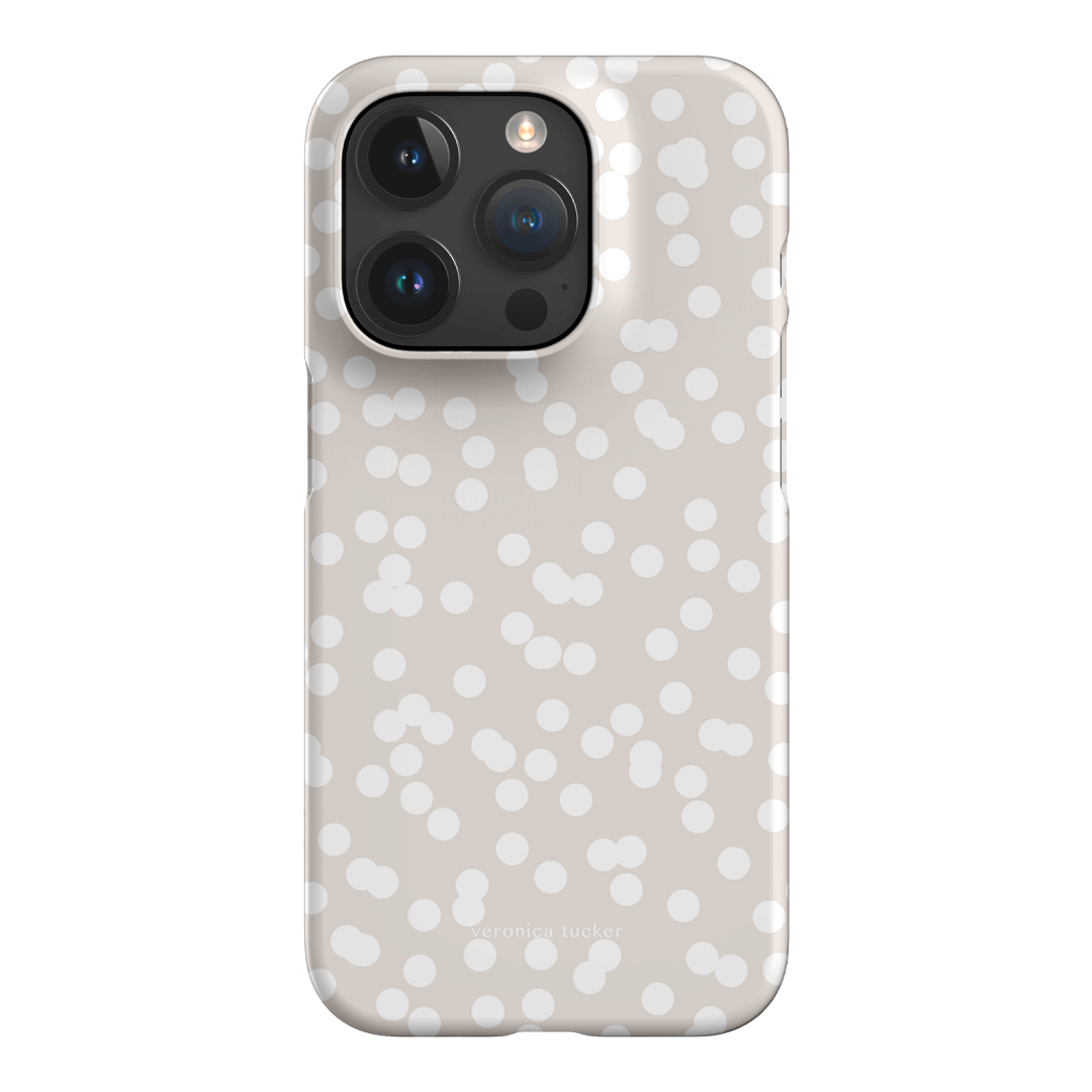 Mini Confetti White Printed Phone Cases iPhone 15 Pro / Snap by Veronica Tucker - The Dairy