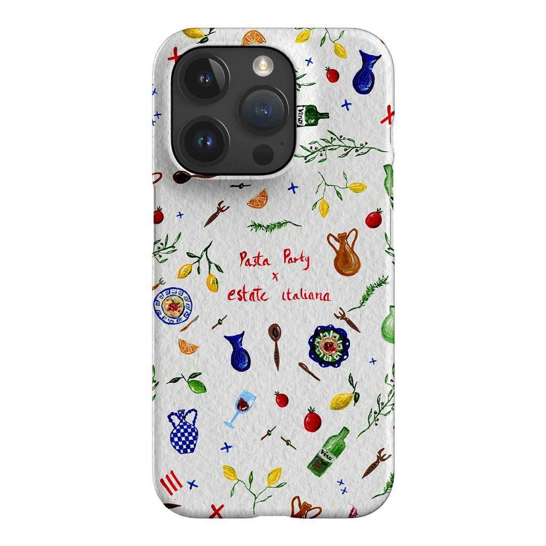 Pasta Party Printed Phone Cases iPhone 15 Pro / Snap by BG. Studio - The Dairy